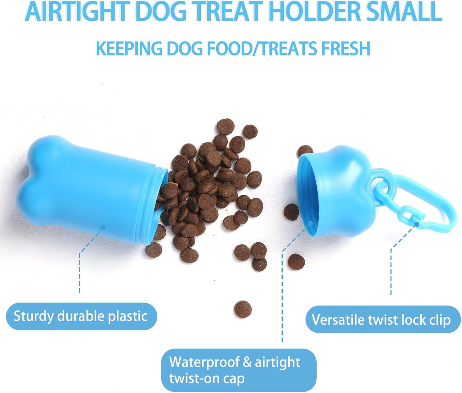 Portable Dog Treat Pouch for Pet Training, Mini Treat Holder Small Dog Treat Bag and Training Container -1 Piece(Dark Green)